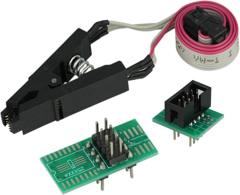 MTDELE 1 Sets CH341A Programmer Compatible with for EEPROM Programmer 24 25 Series Kit（CH341A + SOIC8 Clip + 1.8V Adapter + SOIC8 Adapter） - Image 5